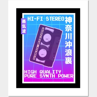 Vaporwave Aesthetic Style 80s Synthwave Retro Posters and Art